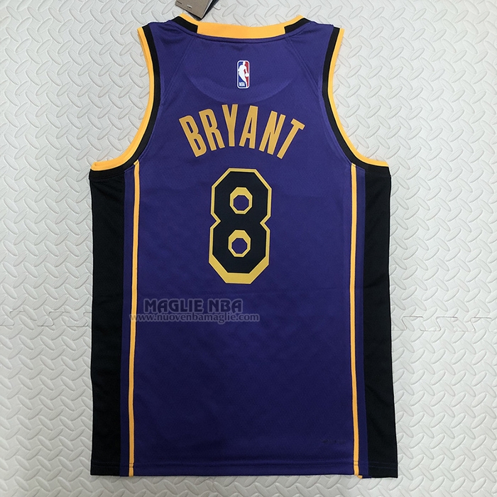 Maglia
 Kobe Bryant NO 8 Los Angeles Lakers Statement 2022-23 Viola
